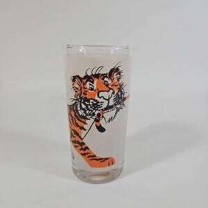 Vintage 1960s‎ Esso Exxon Gas "Put A Tiger in Your Tank" Drinking Frosted Glass